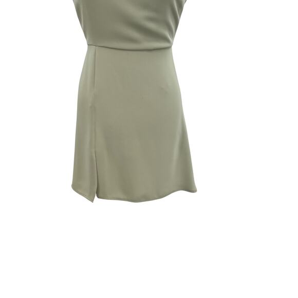 Aritiza‎ Babaton Hamptons Mini Dress Short Sleeve Cut Out Sage Green Size 0 - Picture 5 of 14